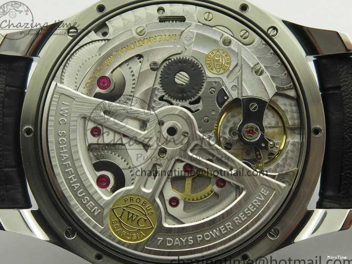 MIROTIME 0316 Portuguese Real PR Real Annual Calendar IW503502 ZF 1:1 Best Edition Blue Dial on Black Leather Strap A Breathable 7152